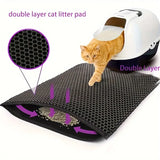 Anti-Splash EVA Double-Layer Cat Litter Mat